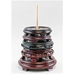 Set of Five Chinese Wooden Stand