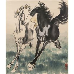 Xu Beihong 1895-1953 Chinese Ink Horses