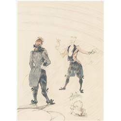 Henri Toulouse-Lautrec French Signed Linocut