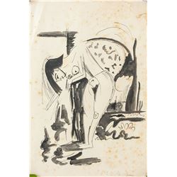 Ernst Ludwig Kirchner German Watercolor Ink/Paper