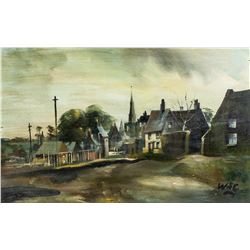 Winston Churchill British Impressionist Oil Board