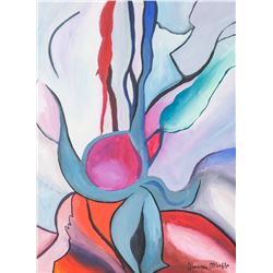 Georgia O'Keeffe American Acrylic on Canvas