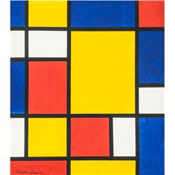 Piet Mondrian Dutch De Stijl Acrylic on Canvas