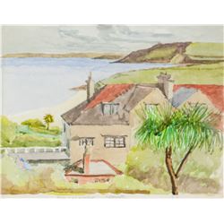 Winifred Nicholson British Watercolor "Falmouth"
