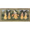 Image 1 : Indian Watercolor on Cloth Imperial Scene