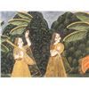 Image 4 : Indian Watercolor on Cloth Imperial Scene
