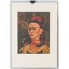 Image 2 : Frida Kahlo Mexican Signed Linocut Etching Paper