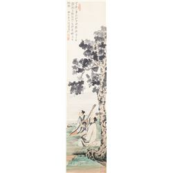 Zhang Daqian 1899-1983 Chinese Watercolor Figures