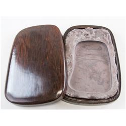 Chinese Ink Stone With Wood Box
