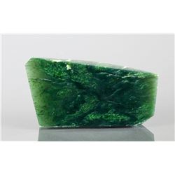 264ct. Polished Green Jade Double Sided Wedge