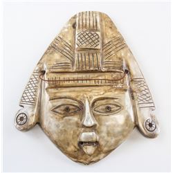 Chinese Jade Stone Carved Mask