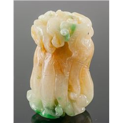 Burma Mixed Tone Carved Buddha Hand Melon Pendant