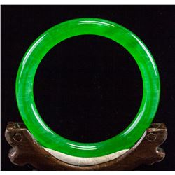 Chinese Green Jadeite Bangle