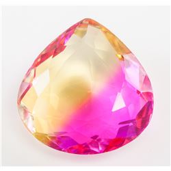 93.70ct Pear Cut Yellow and Pink Ametrine GGL