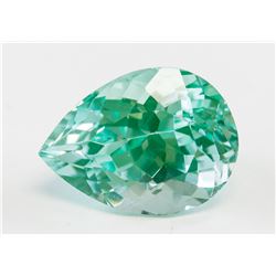 6.20ct Pear Cut Green Natural Amblygonite GGL