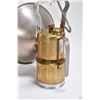 Image 3 : Vintage "Justrite" American made miner's lamp with 7" reflector