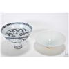 Image 1 : Blue and red Imperial dragon stem bowl purportedly with Kien- Wen reign markings 5" in height and a 