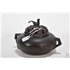 Image 1 : Heavy cast "Message from Heaven" incense burner, purportedly 19th century, approximately 4" in heigh