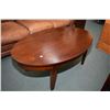 Image 2 : Modern oval coffee table and matching 50" wide flat to the wall sofa table, note some light watermar