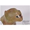 Image 2 : Carved soapstone bear signed by Inuit artist John Catholique, 10 1/2" in height