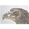 Image 2 : Large white metal eagle head 6" in height