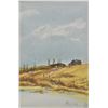 Image 2 : Two small framed original watercolour paintings including painting signed on verso "Abandoned homest