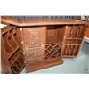 Image 2 : Heavily carved server/bar with carved elephants panels and foliage decoration. Closed up size 36" wi
