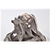 Image 2 : Heavy white metal Imperial dragon stamp, purportedly 20th century 6" in height