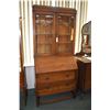 Image 1 : Antique English quarter cut oak fall front secretaire with fitted interior, two drawers and base and