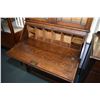 Image 2 : Antique English quarter cut oak fall front secretaire with fitted interior, two drawers and base and
