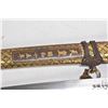 Image 2 : Japanese Ceremonial military dagger with scabbard 17" in length