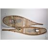 Image 1 : Pair of vintage wooden snowshoes, 39" in length