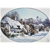 Image 2 : Framed original watercolour painting labelled on verso "Hampshire Village in Snow" 9 1/2" X 13 1/2" 