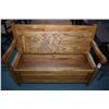 Image 2 : Modern maple flip seat entry bench 47" wide