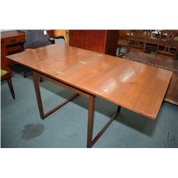 Canadian made mid century modern fold over table 32" square when folded