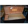 Image 2 : Waterfall style cedar lined walnut chest with drawered base, original cardboard lining and small tra