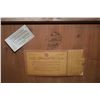 Image 3 : Waterfall style cedar lined walnut chest with drawered base, original cardboard lining and small tra