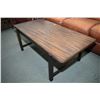Image 2 : Set of three modern parlour set including coffee table, single pedestal round table and rectangular 