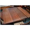 Image 2 : Antique Eastlake split pedestal dining table 42" X 54" closed and includes four 11" insert leaves an