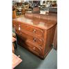 Image 1 : Antique three drawer dresser base sans topper