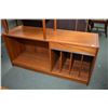 Image 1 : Mid century modern teak veneered entertainment cabinet with single drawer and record storage