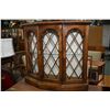 Image 1 : Small flat to wall single door curio cabinet made by Butler Specialty Co. Chicago. 30" in height