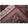 Image 3 : Wool carpet runner with multiple medallions, red background and overall floral design and highlights