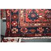 Image 2 : 100% handmade Saveh carpet runner with center medallion, stylized birds and florals, red background 