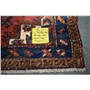 Image 2 : 100% handmade wool carpet Azarbijan with multiple medallions, red background and highlights of blue,