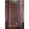 Image 1 : 100% handmade wool carpet Borjloo with overall geometric designs and highlights of blue, cream, sage
