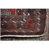 Image 2 : 100% handmade wool carpet Baluchi with overall geometric design, red background and multiple borders