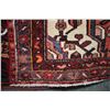 Image 2 : 100% handmade wool carpet runner Zanjan with double medallion, red background and highlights of crea