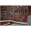 Image 2 : 100% handmade wool carpet with center medallion and highlights of red, blue, tan etc. 58" X 114"