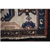 Image 2 : 100% handmade wool carpet Zanjan with center medallion, soft red background and highlights of blue, 